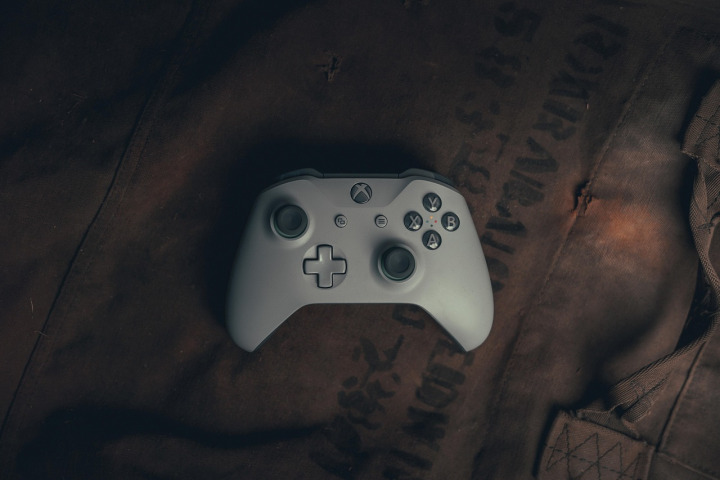 gaming neon controller setup